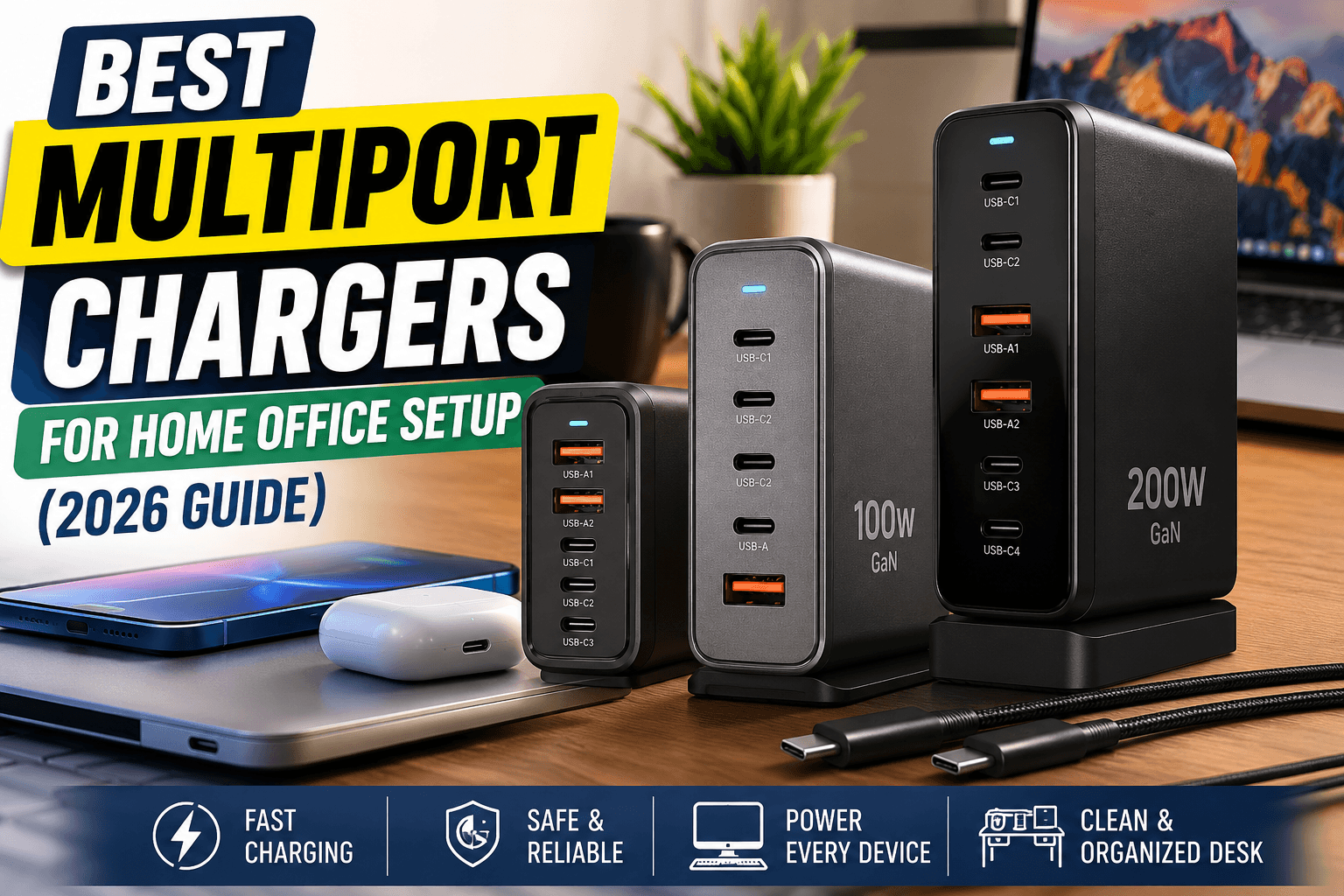 Best Multiport Chargers for a Home Office Setup (2026 Guide)