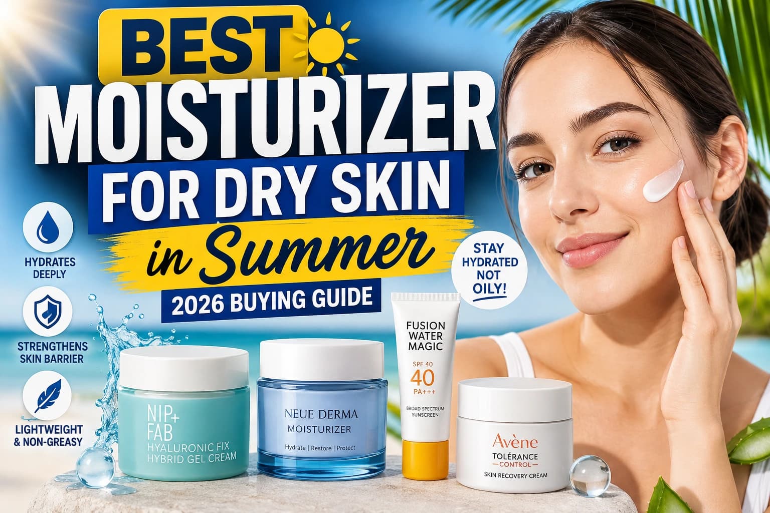 Best Skincare Moisturizer for Dry Skin in Summer (2026 Buying Guide)