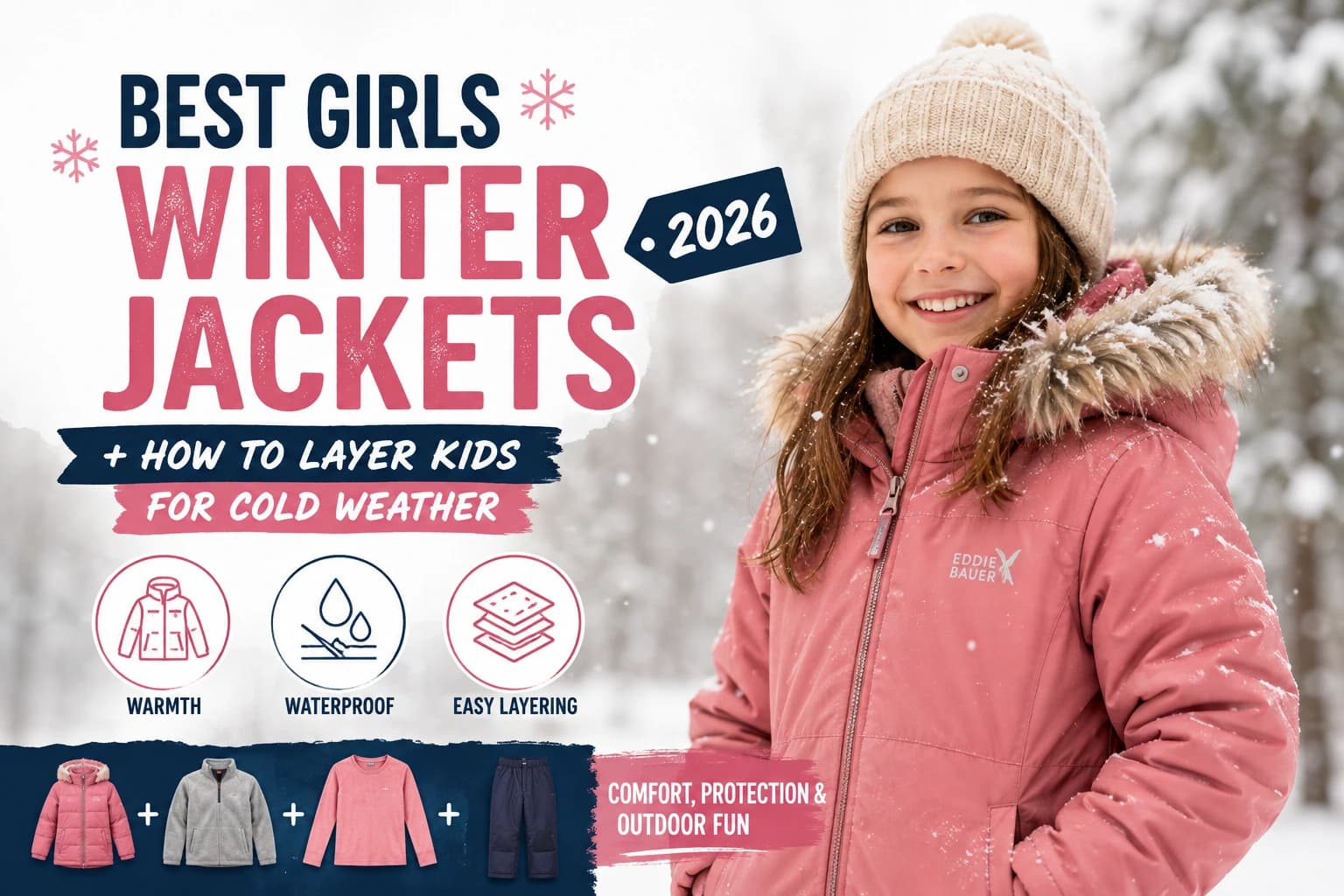 Best Girls Winter Jackets 2026 (Plus How to Layer Kids for Cold Weather)