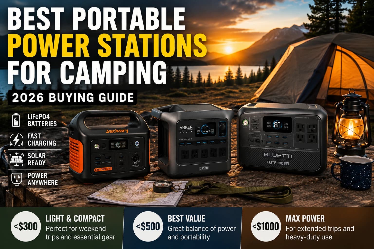 Best Portable Power Stations for Camping (2026 Buying Guide)